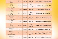 دوره های مجازی آنلاین در حیطه شغلی و تحصیلی در تیر و مرداد ۱۳۹۹